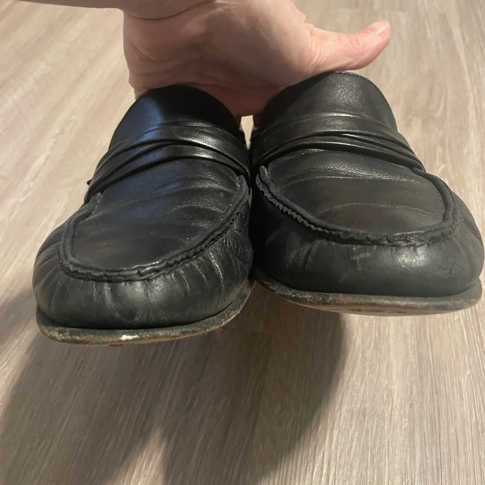 Allen Edmond Men’s Bergamo Loafers Size 9.5 Black Leather Classic Preppy Formal